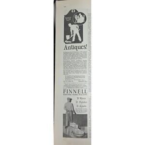 1927 Finnell Electric Floor Machine Polisher Waxer Scrubber Print Ad